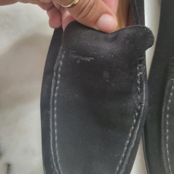 Salvatore Ferragamo Black Suede Loafers/Slip-On - Picture 2 of 6